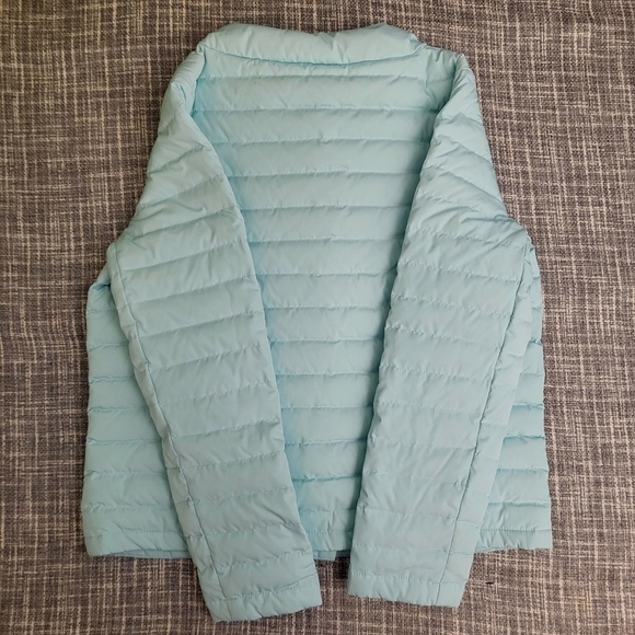 Talbots Quilted Down Puffer Jacket Flattering Sea Green Women's S - Picture 14 of 16